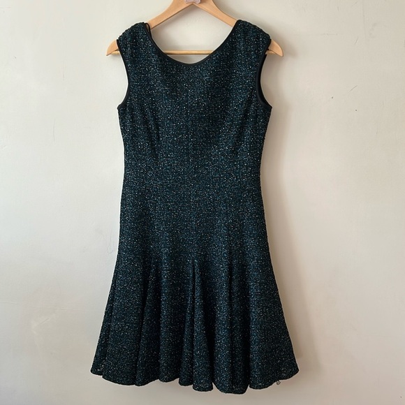 Maggy London Petite Size 10P Black & Teal Party Dress – Elegant Cocktail - Picture 8 of 12